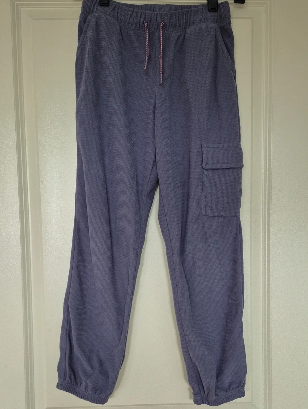 OshKosh B'gosh Girls Lavender Waffle Cargo Joggers